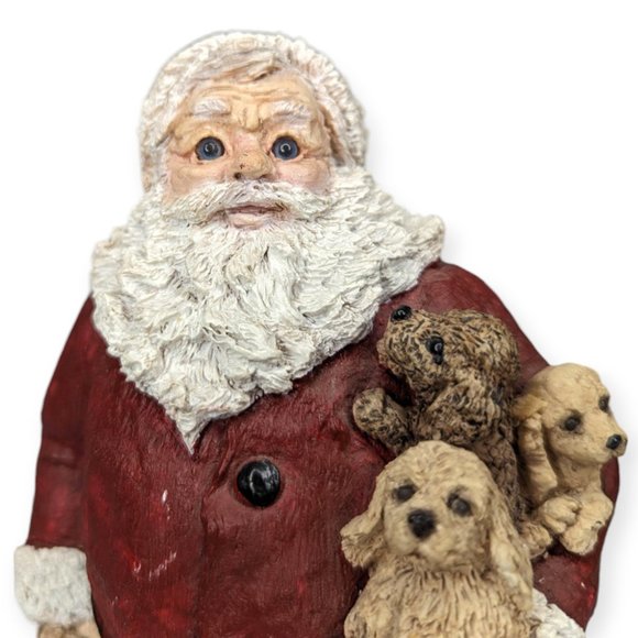 Vintage United Design Legends of Santa Clause Kris Kringle with Puppies Figure - Picture 2 of 13